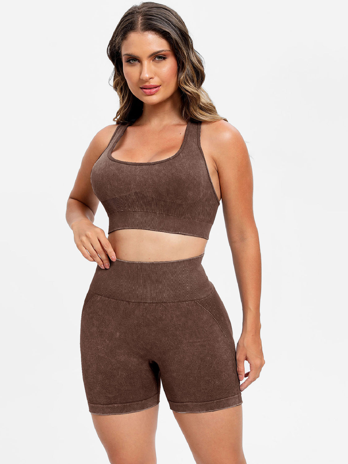 Scoop Top and Shorts Active Set