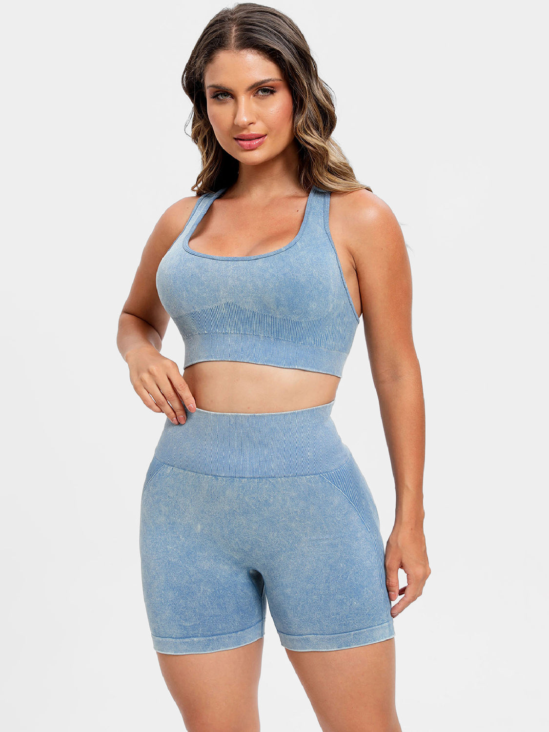 Scoop Top and Shorts Active Set