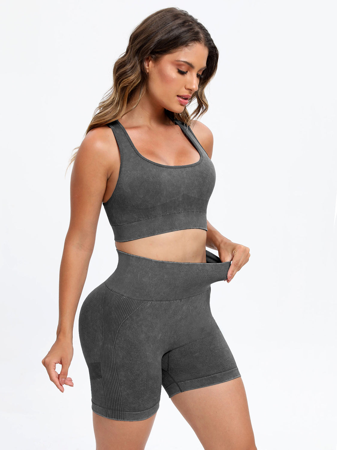 Scoop Top and Shorts Active Set