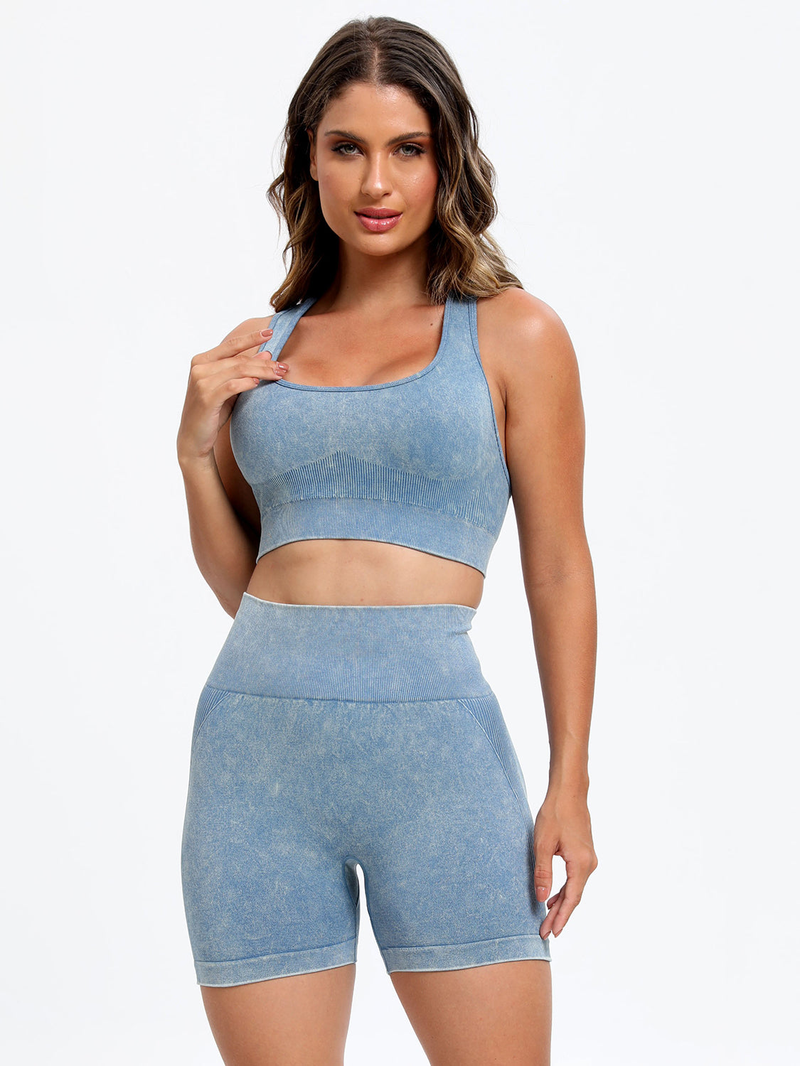 Scoop Top and Shorts Active Set