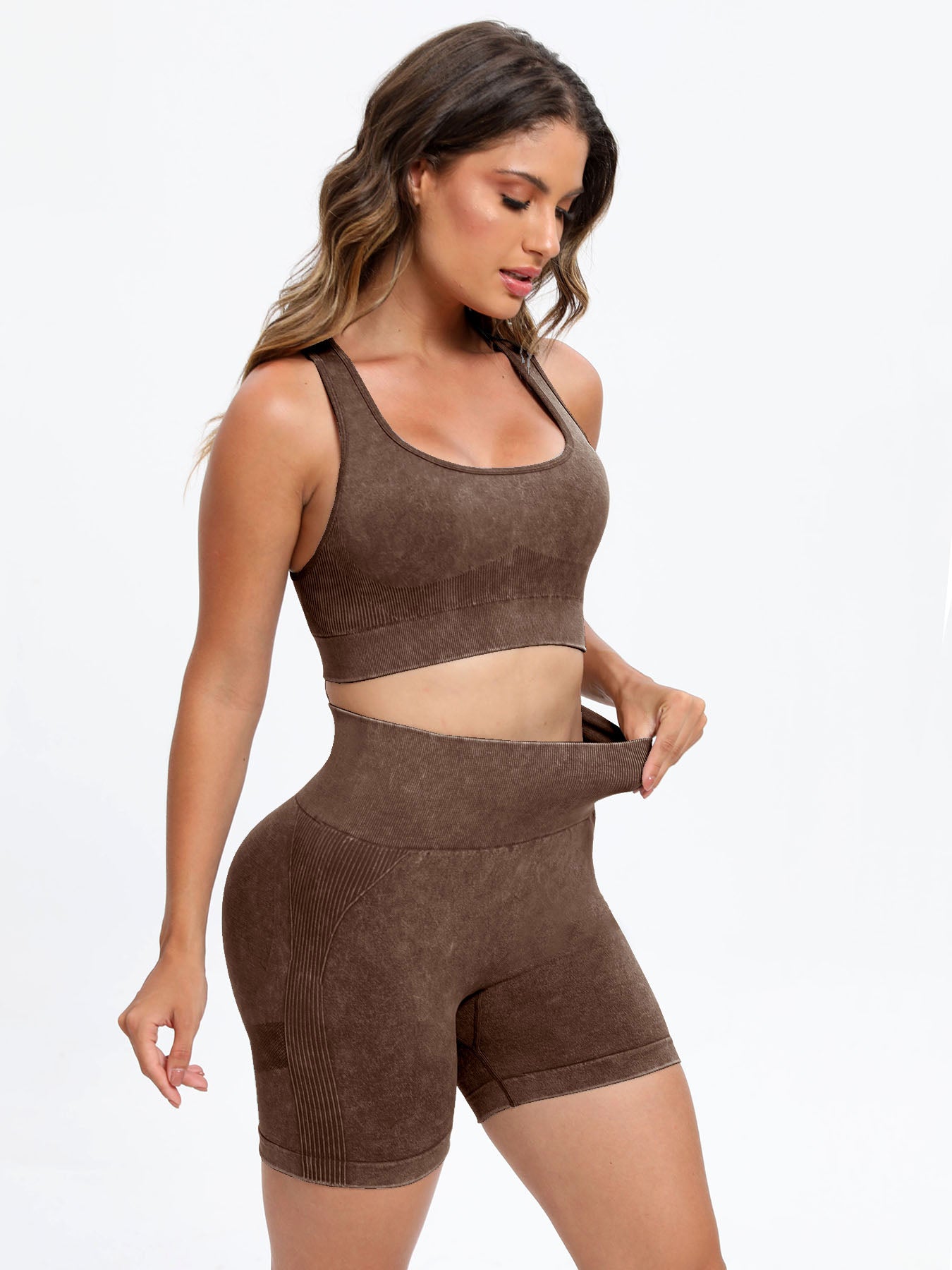 Scoop Top and Shorts Active Set