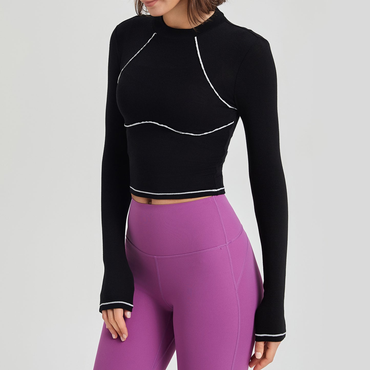 Women's Long Sleeved Mousse Sports Top